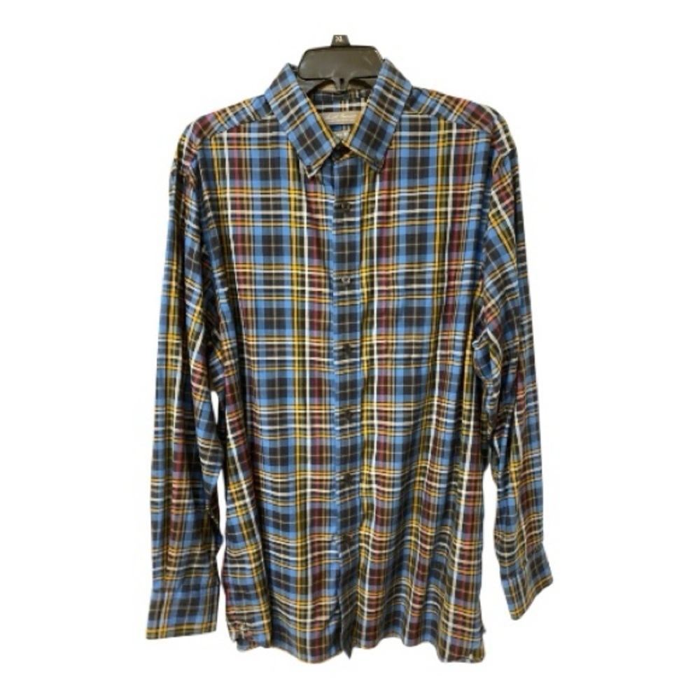 Daniel Cremieux Multicolor Non-Iron Plaid Button Down Dress Shirt